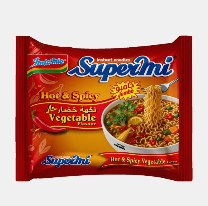 اندومي جامبو خضار حار 100 جم