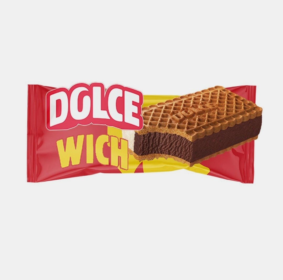 دولسي ويتش ايس كريم ساندوتش شوكولاته وكريمه 95 مل