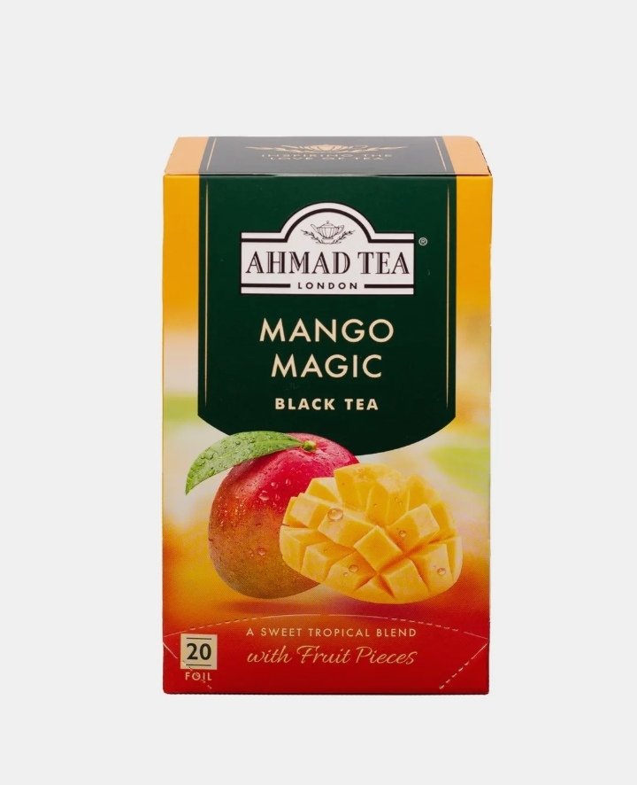 احمد تي شاي اسود بالمانجو ماجيك 20 كيس