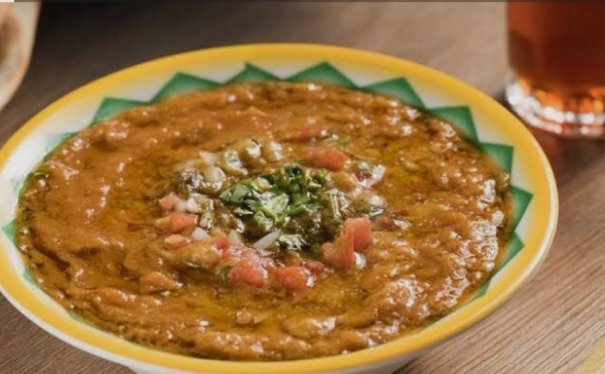 طبق فول محوج كبير