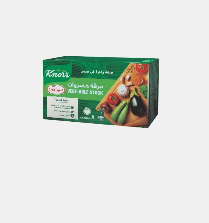 كنور مكعبات بطعم الخضار 8 قطع 72 جم