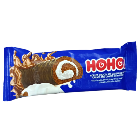 هوهوز كيك رولز شوكولاته محشو بكريمة الفانيليا 12 قطعة