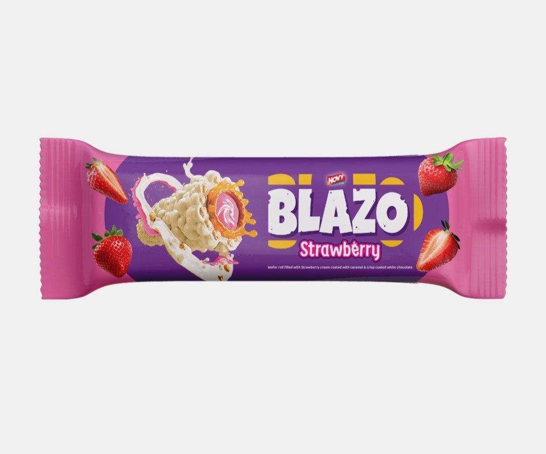 بلازو لفائف ويفر محشوه بكريمة الفراولة 32-35 غرام