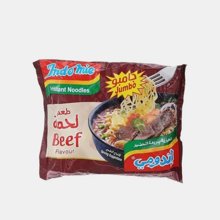 اندومي شعرية بنكهه اللحمه جامبو 110 جم