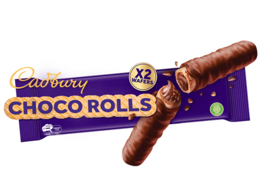 كادبوري ديري ميلك 2 اصابع ويفر شوكو رولز 22 جم