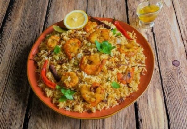 ارز بالجمبري وسط