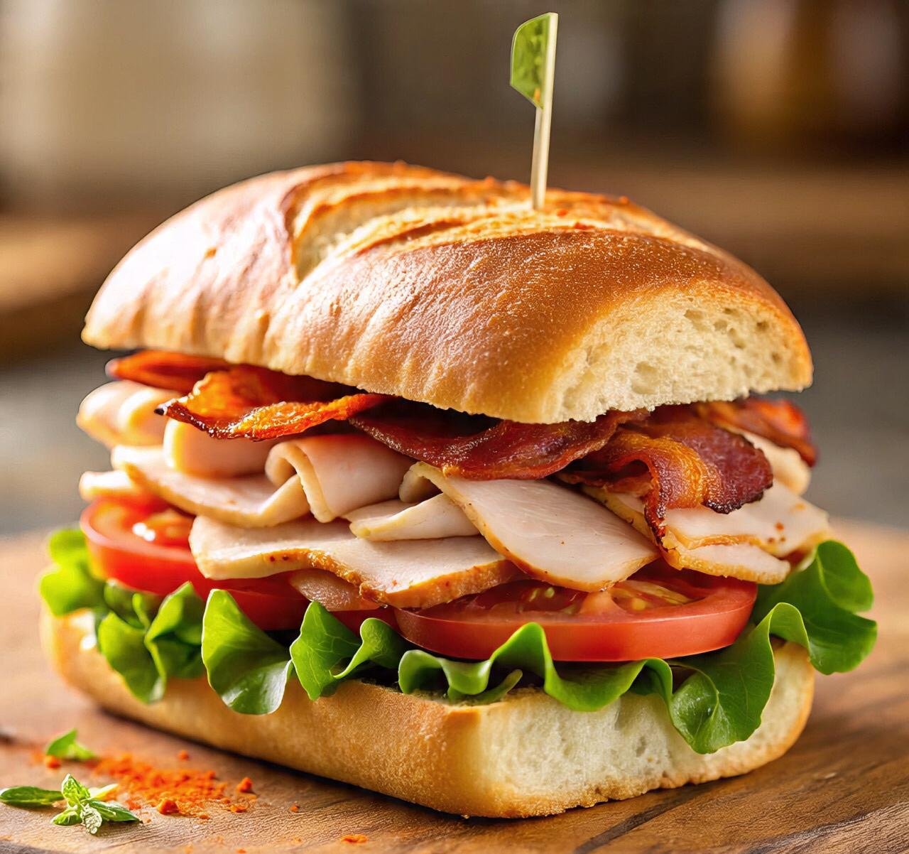 ساندوتش تركي مدخن