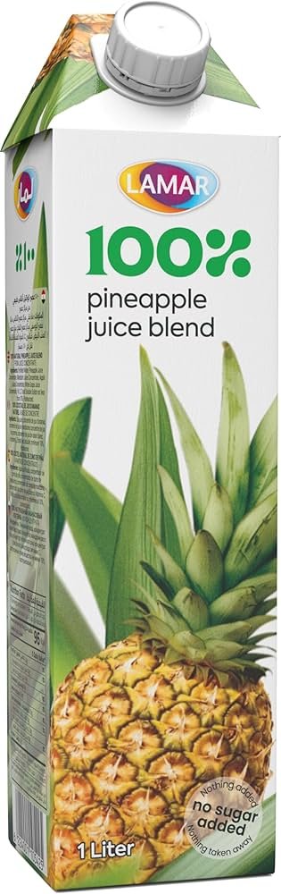 لامار عصير 100% طبيعي اناناس 1 لتر