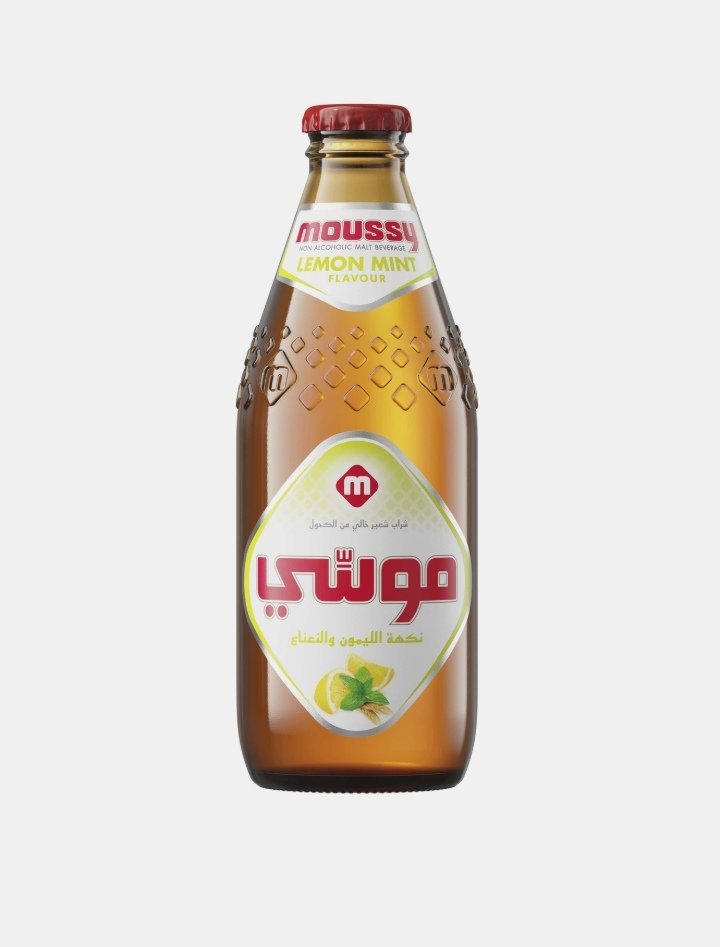 موسي مشروب شعير خالي من الكحول بنكهه الليمون والنعناع 275 مل