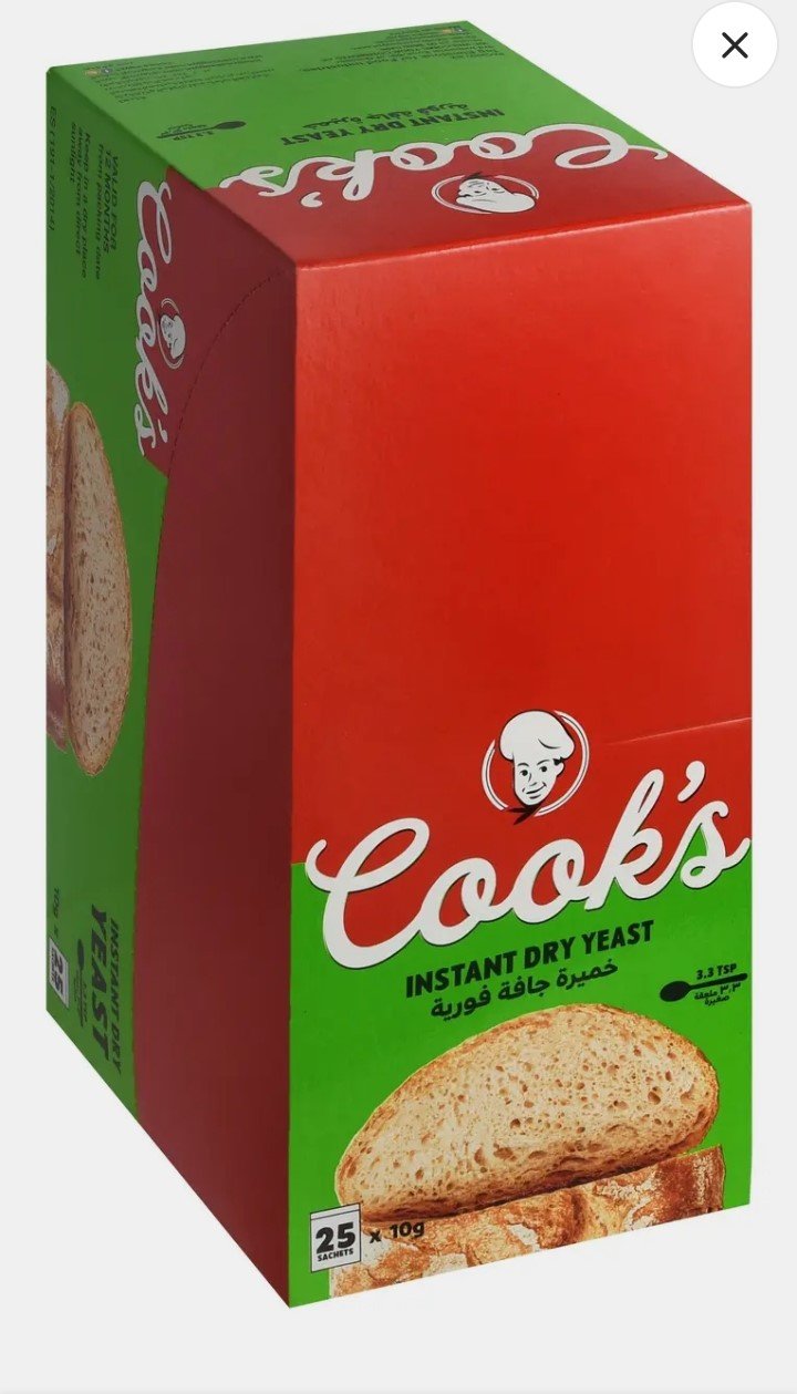 cook's instant dry yeast 25 *10 g