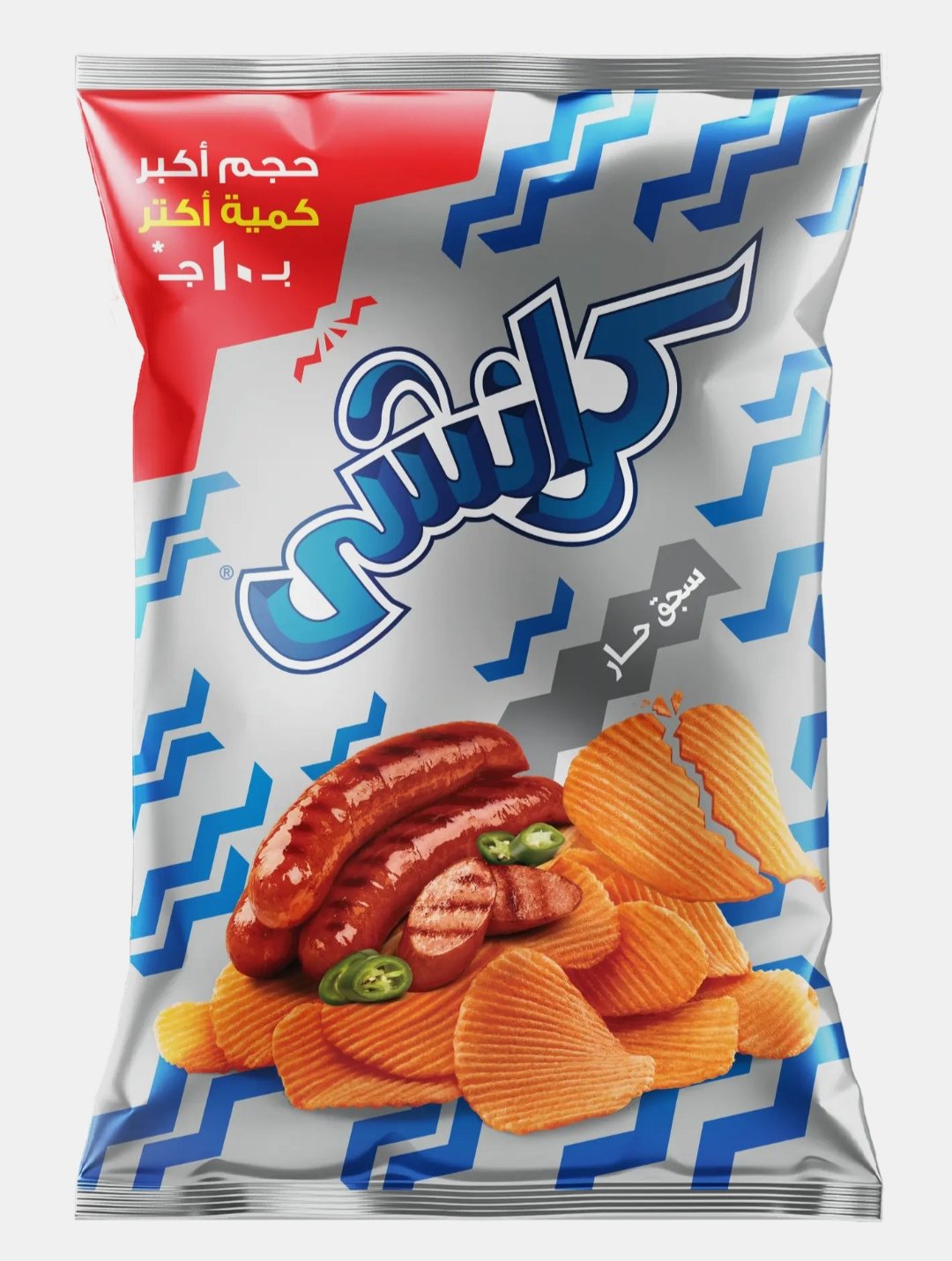 كرانشي رقائق بطاطس بالسجق 72 جم