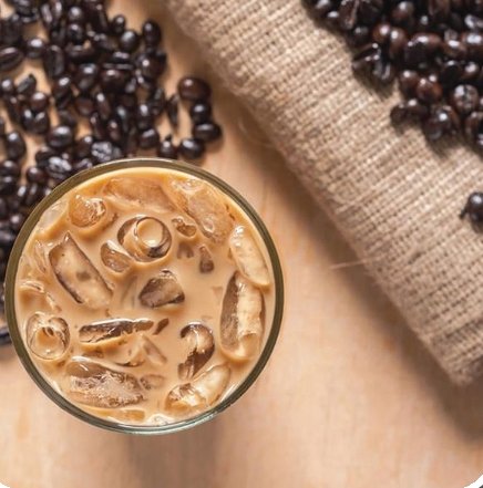 ايس نوتيلا كبير  .        مشروب مزيج من القهوة والنوتيلا والحليب