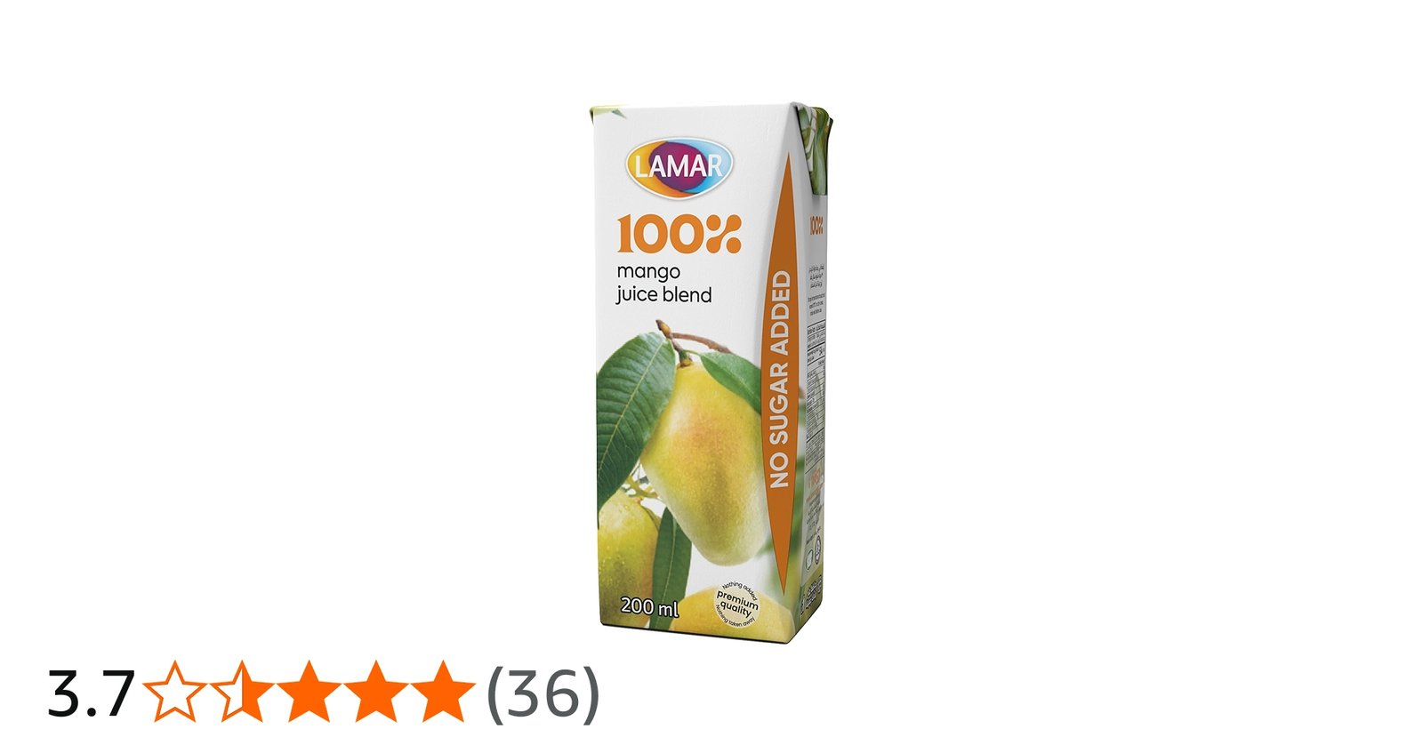 لامار عصير 100% طبيعي مانجو 200 مل