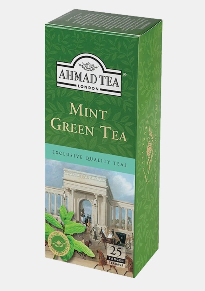 احمد تاي شاي اخضر بالنعناع 25 فتله