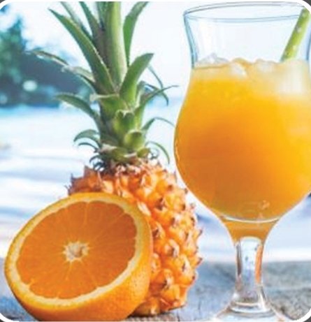 عصير برتقال اناناس