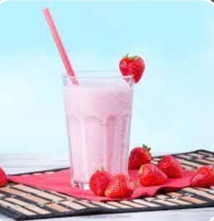 ميلك شيك فراوله فريش جوس تايم