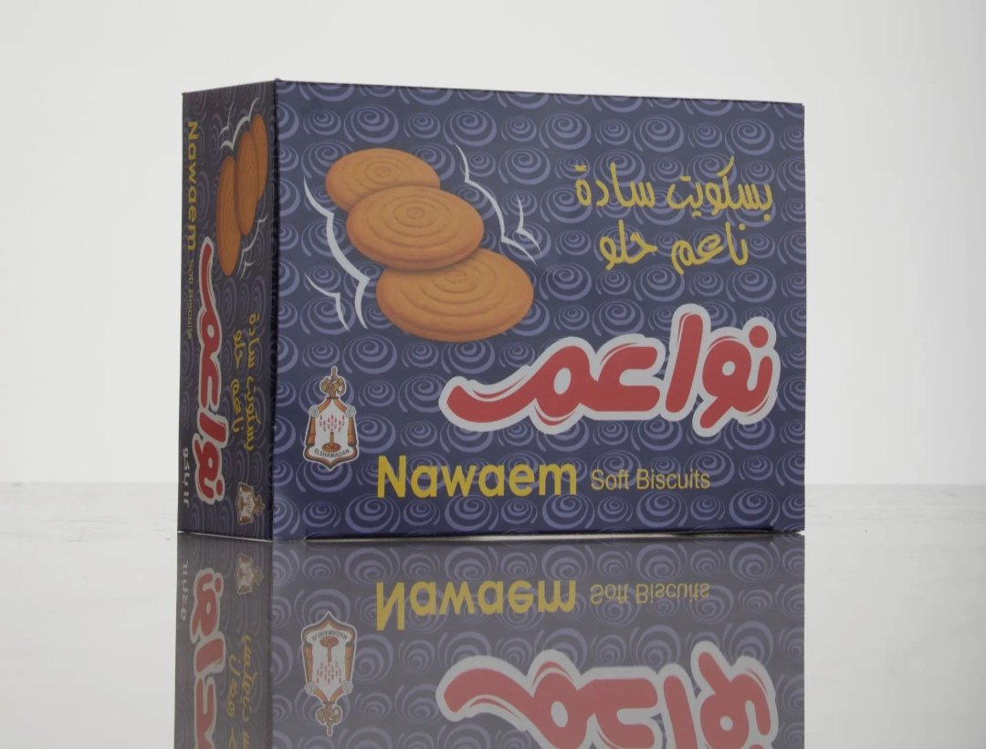 نواعم  بسكويت ساده ناعم 12 قطعه