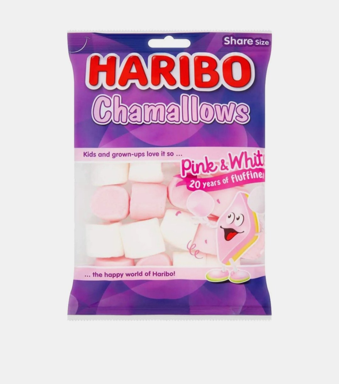 هاريبو شامالو مارشميلو وردي وابيض 70 جرام