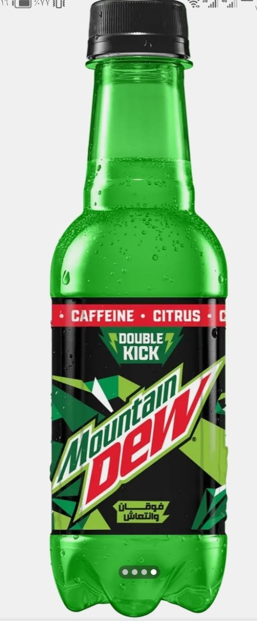 ماونتن ديو مشررروب غازي زجاجه بلاستيكيه 400 مل